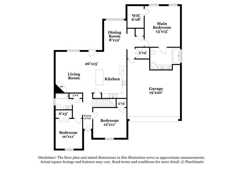 3,070/Mo, 4225 Ritchie Dr Olive Branch, MS 38654 Floor Plan View 2