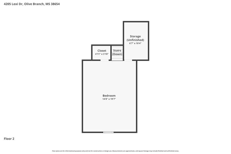 2,380/Mo, 4205 Lexi Dr Olive Branch, MS 38654 Floor Plan View 2