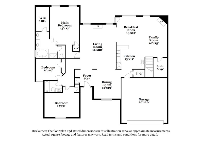 2,470/Mo, 6308 Acree Ln Olive Branch, MS 38654 Floor Plan View