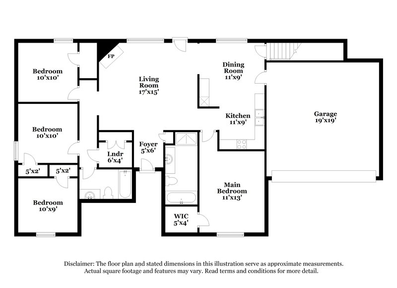 2,940/Mo, 6336 Sandbourne E Olive Branch, MS 38654 Floor Plan View