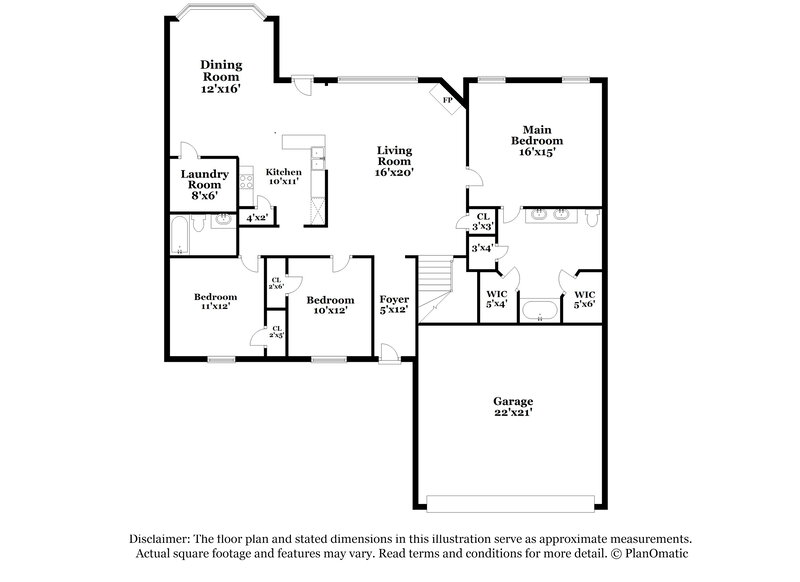 2,160/Mo, 6708 Kentbrook Dr Horn Lake, MS 38637 Floor Plan View