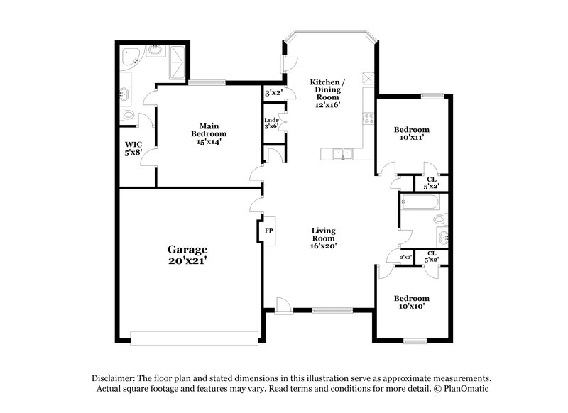 1,870/Mo, 160 Garden View Dr Oakland, TN 38060 Floor Plan View
