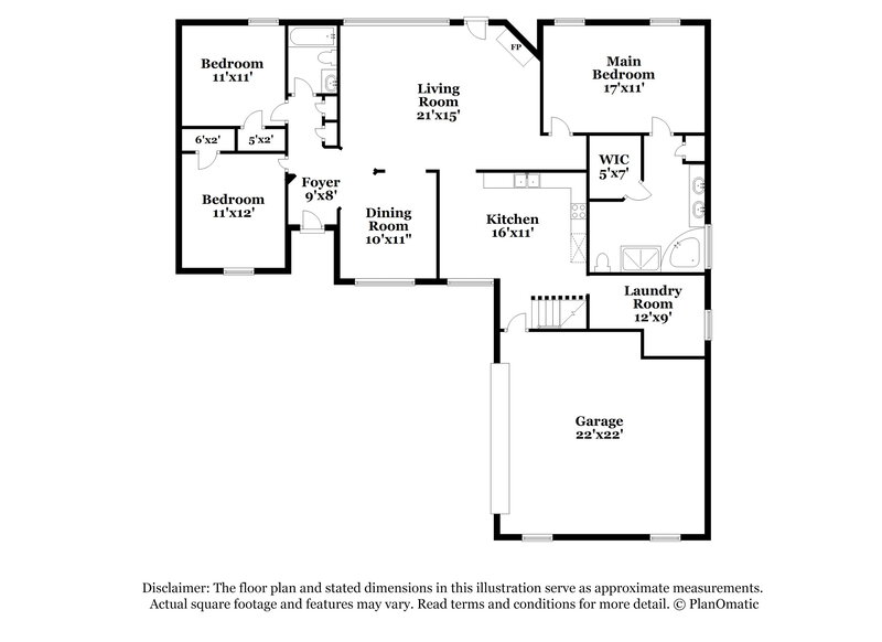 2,190/Mo, 9203 Conrad Dr Olive Branch, MS 38654 Floor Plan View