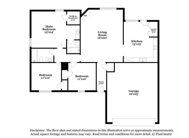 1,785/Mo, 6586 Bentley Cv Horn Lake, MS 38637 Floor Plan View