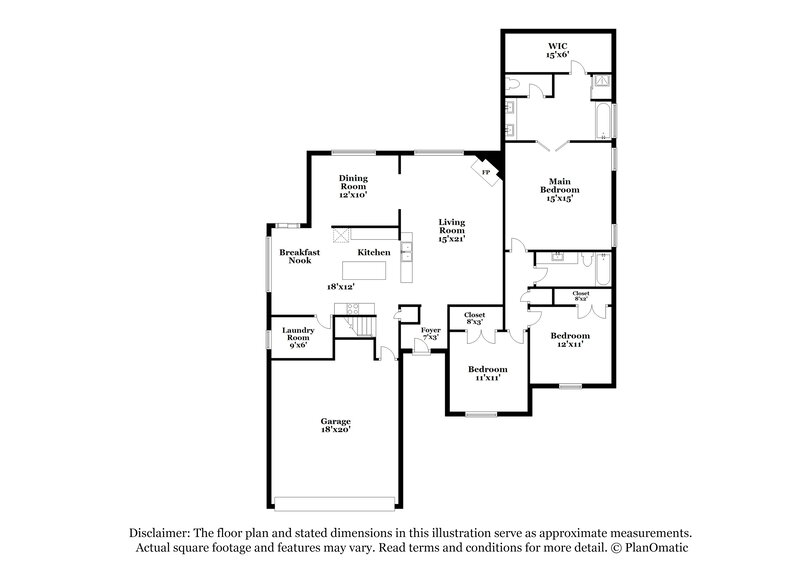 2,910/Mo, 9355 Helmsley Dr Cordova, TN 38016 Floor Plan View