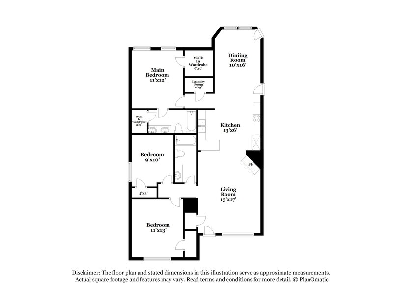 1,565/Mo, 5895 Waverly Dr Horn Lake, MS 38637 Floorplan View