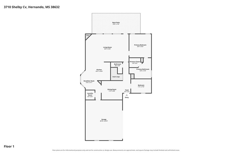 2,160/Mo, 3710 Shelby Cv Hernando, MS 38632 Floor Plan View