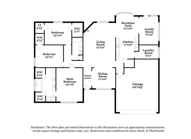 2,155/Mo, 8911 Oak Grove Blvd Olive Branch, MS 38654 Floor Plan View