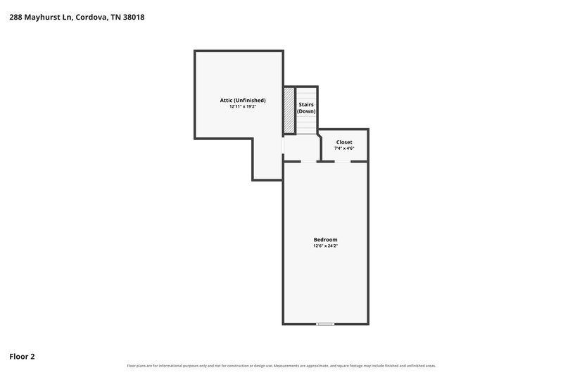 2,290/Mo, 288 Mayhurst Ln Cordova, TN 38018 Floorplan View 2