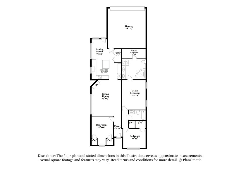 1,790/Mo, 6859 Seaside Dr Cordova, TN 38018 Floor Plan View