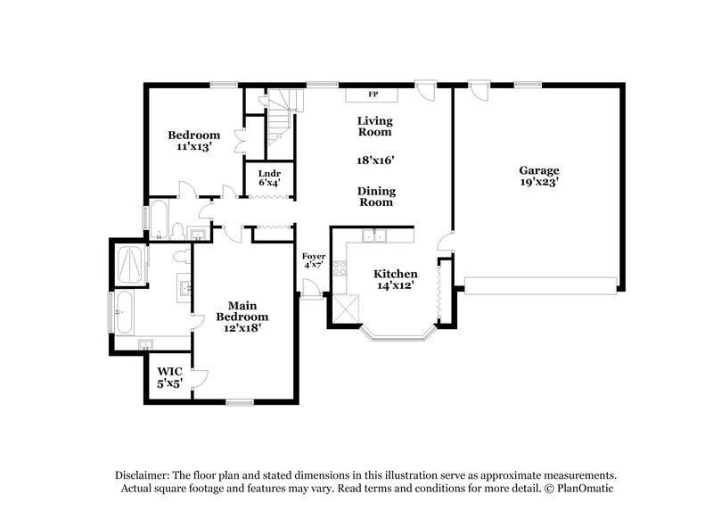 2,120/Mo, 5859 Pepper Xing Memphis, TN 38135 Floor Plan View