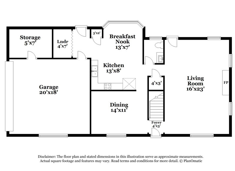2,305/Mo, 6465 Baird Ln Bartlett, TN 38135 Floor Plan View 2