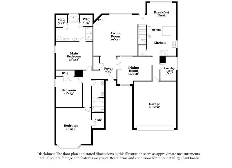 2,115/Mo, 6889 Greyhawk Cv N Olive Branch, MS 38654 Floor Plan View