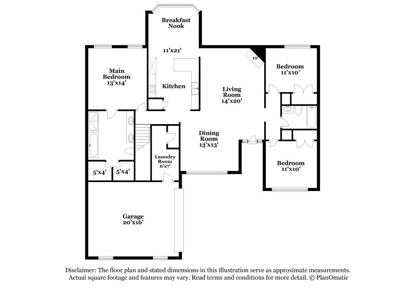 1,925/Mo, 2430 Mason Dr Hernando, MS 38632 Floor Plan View