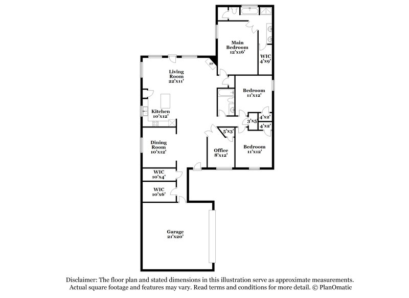 3,130/Mo, 4047 Chaucer Cv Southaven, MS 38672 Floor Plan View