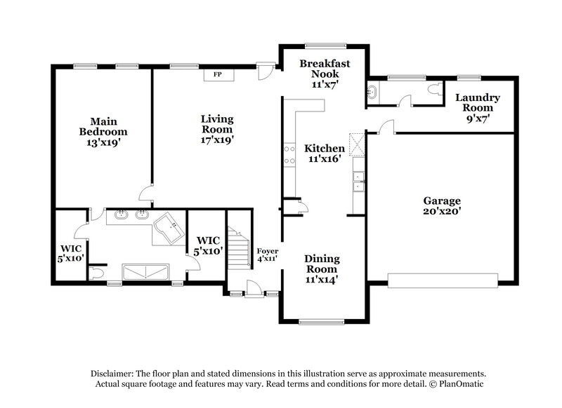 2,135/Mo, 4130 Canna Hill Ct Bartlett, TN 38135 Floor Plan View