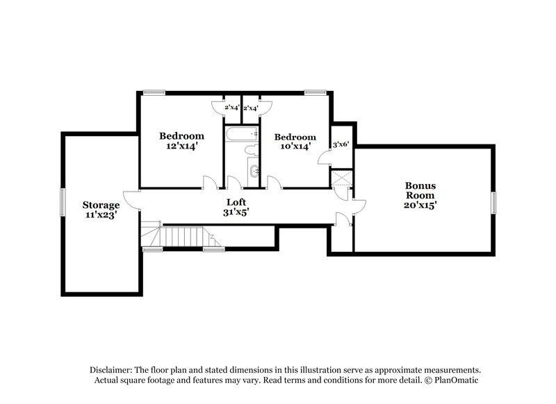 2,135/Mo, 4130 Canna Hill Ct Bartlett, TN 38135 Floor Plan View 2