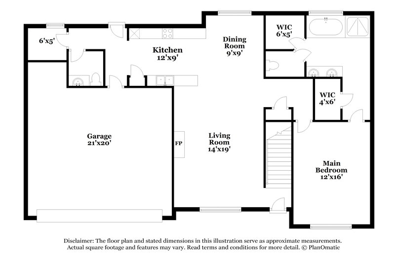3,730/Mo, 4656 Alexander Rd Olive Branch, MS 38654 Floor Plan View
