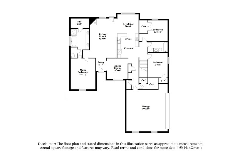 2,255/Mo, 2580 Woodcutter Dr Southaven, MS 38672 Floorplan View