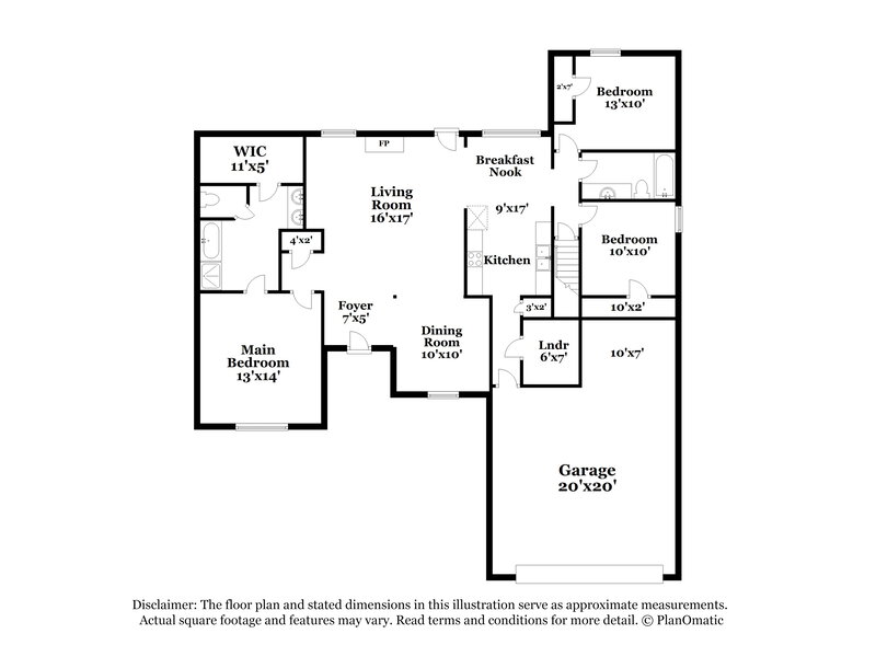 2,030/Mo, 7263 Willow Point Dr Horn Lake, MS 38637 Floor Plan View