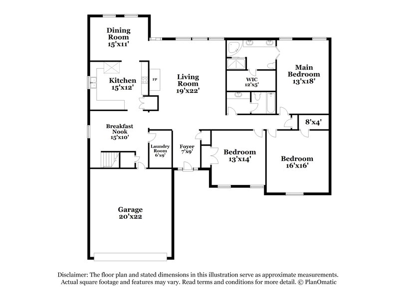 3,520/Mo, 3449 Annarose Dr Bartlett, TN 38133 Floor Plan View