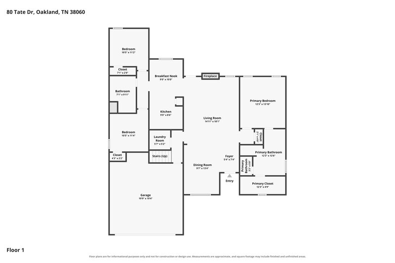 0/Mo, 80 Tate Dr Oakland, TN 38060 Floor Plan View