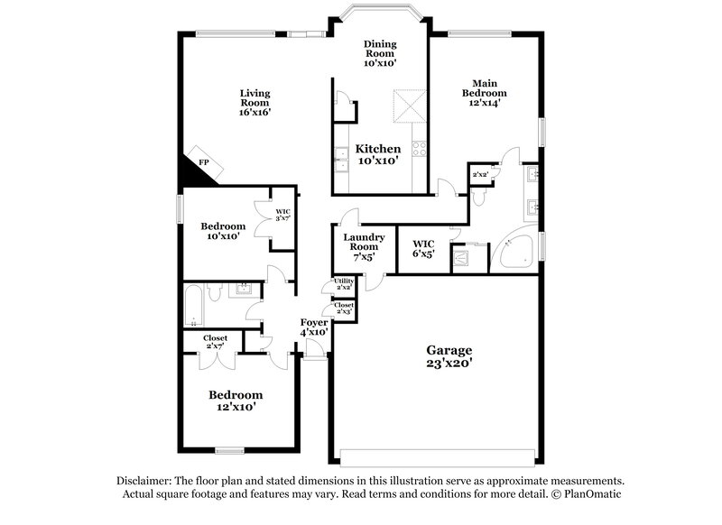 1,880/Mo, 436 Bruins Trce Cordova, TN 38018 Floor Plan View