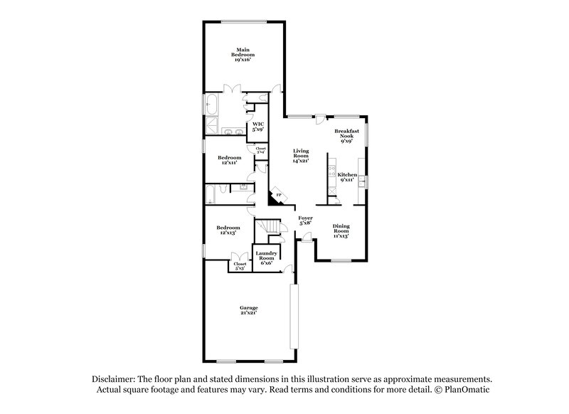 1,965/Mo, 2945 Glennbury Ln Southaven, MS 38672 Floor Plan View