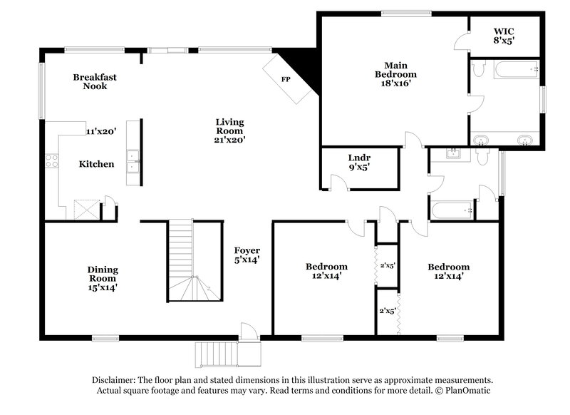 2,240/Mo, 8586 Grandbury Pl Cordova, TN 38016 Floor Plan View