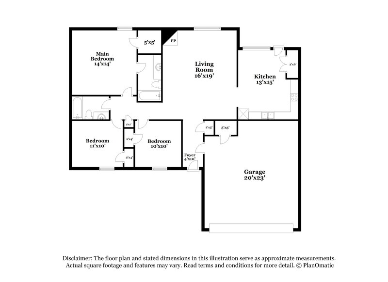 1,605/Mo, 7926 Nature Walk Dr Southaven, MS 38671 Floor Plan View