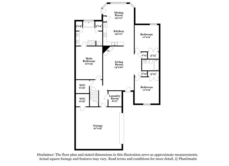 1,825/Mo, 7773 Mary Payton Dr Southaven, MS 38671 Floor Plan View