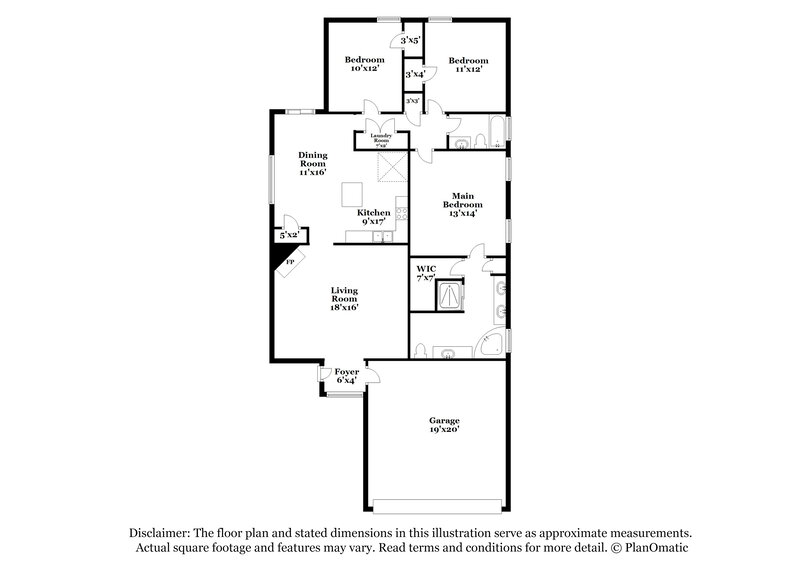 1,895/Mo, 2646 Breezy Ridge Trl Cordova, TN 38016 Floorplan View