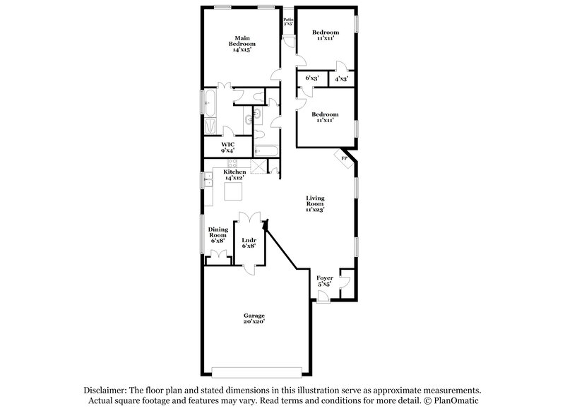 2,055/Mo, 7333 Green Ash Dr Olive Branch, MS 38654 Floor Plan View