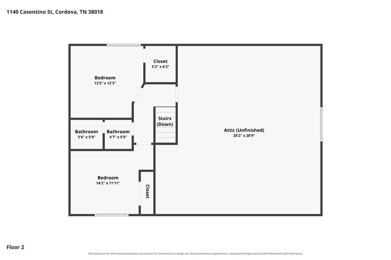 2,100/Mo, 1140 Casentino St Cordova, TN 38018 Floor Plan View 2