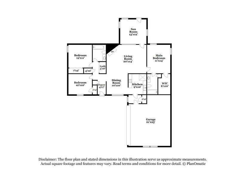 1,675/Mo, 2705 Van Leer Dr Memphis, TN 38133 Floor Plan View
