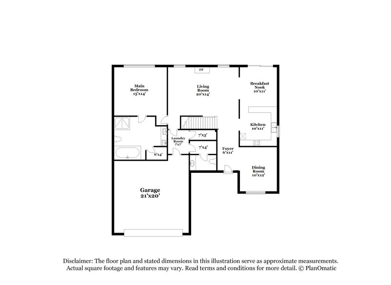 2,120/Mo, 4915 Top Notch Loop Memphis, TN 38125 Floor Plan View 2