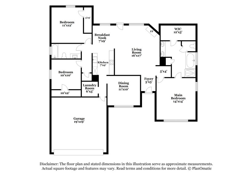 1,890/Mo, 5985 Eagle Ln Olive Branch, MS 38654 Floor Plan View