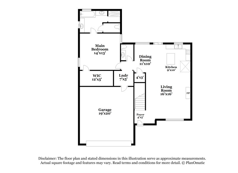 1,770/Mo, 1731 Bellevue Grove Cv Cordova, TN 38016 Floor Plan View