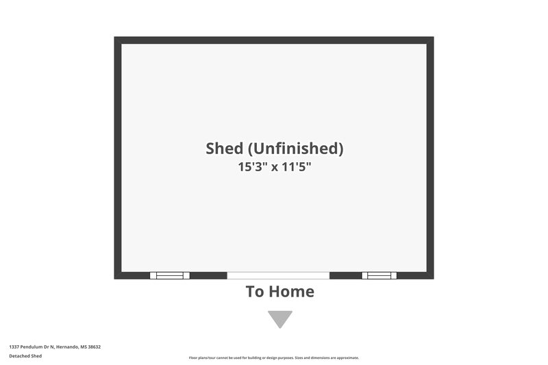 1,915/Mo, 1337 Pendulum Dr N Hernando, MS 38632 Floor Plan View