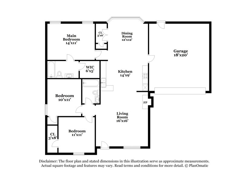 1,720/Mo, 495 Oakland Hills Dr Oakland, TN 38060 Floor Plan View