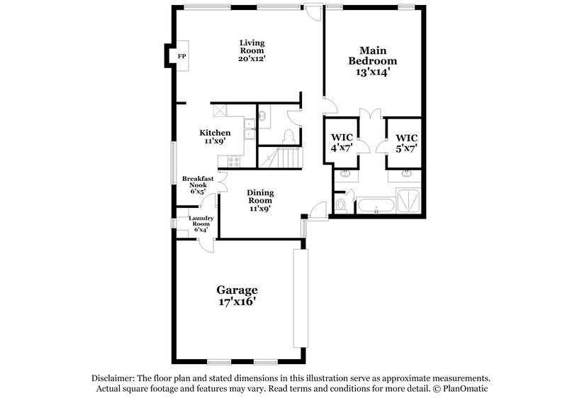 1,995/Mo, 4524 Glenleigh Cir Southaven, MS 38671 Floor Plan View