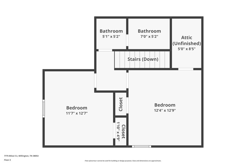 2,250/Mo, 7775 Biloxi Cv Millington, TN 38053 Floor Plan View 2