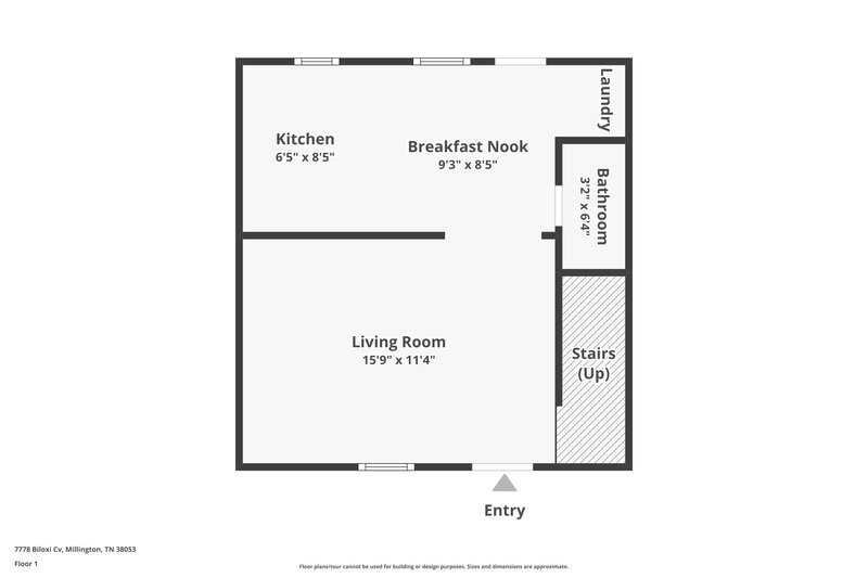 1,190/Mo, 7778 Biloxi Cv Apt 104 Millington, TN 38053 Floor Plan View
