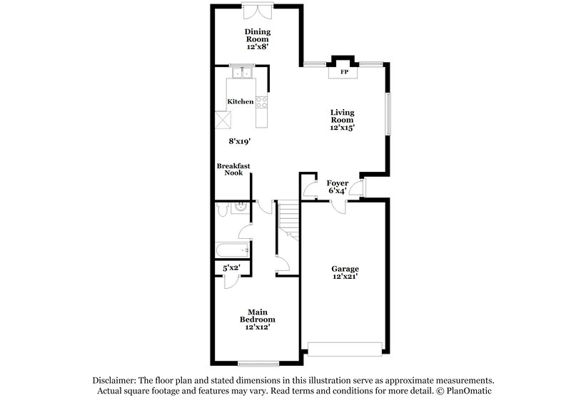 1,590/Mo, 7786 Hickory Meadow Rd Millington, TN 38053 Floorplan View