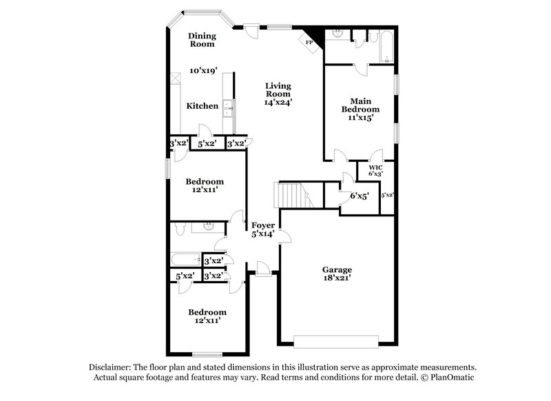 1,960/Mo, 5713 Bedford Loop E Southaven, MS 38672 Floor Plan View 2