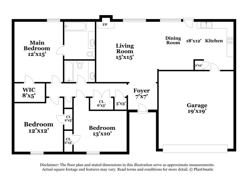 1,950/Mo, 6178 Morgan Manor Dr E Olive Branch, MS 38654 Floorplan View