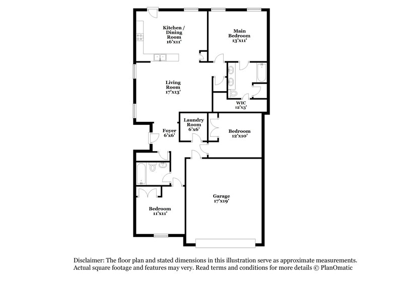 2,730/Mo, 9864 White Poplar Dr Olive Branch, MS 38654 Floor Plan View