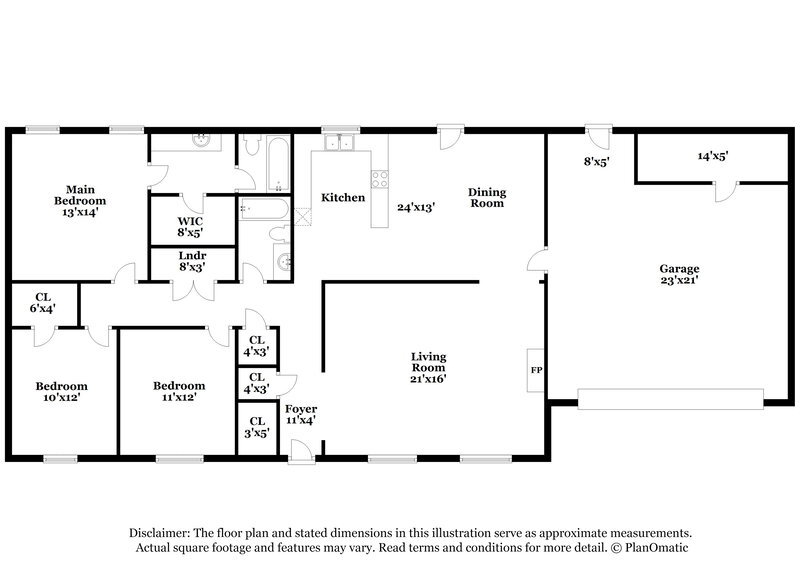 1,560/Mo, 7120 Grove Park Cv Olive Branch, MS 38654 Floor Plan View
