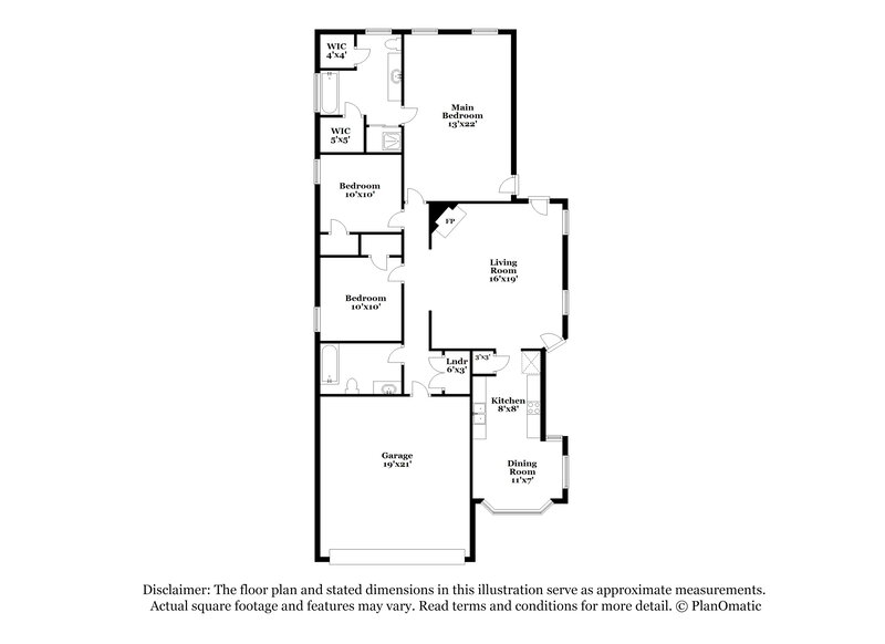 1,615/Mo, 7896 Allen Ridge Ln Olive Branch, MS 38654 Floor Plan View