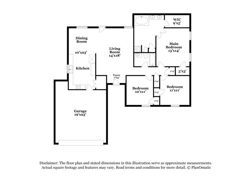 1,800/Mo, 6086 Wills Way Cir S Walls, MS 38680 Floor Plan View